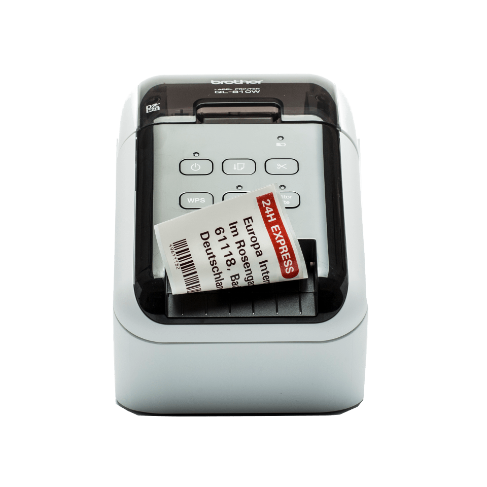 Imprimanta termicaBrother QL-810Wc, Wi-Fi, USB, AirPrint, 62 mm, negru si rosu